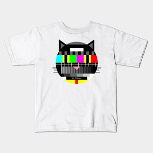 Cat No Signal TV Kids T-Shirt